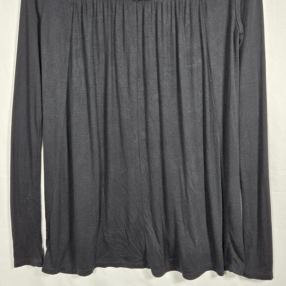 We The Free Love Valley Top Womens Small Black Long Sleeve Boho Peasant Flowy - Picture 9 of 10